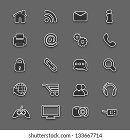Vector business icon set.