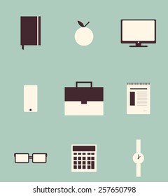 vector business icon set