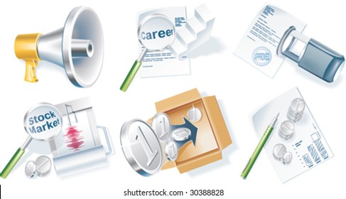 Vector business icon set. Part 4