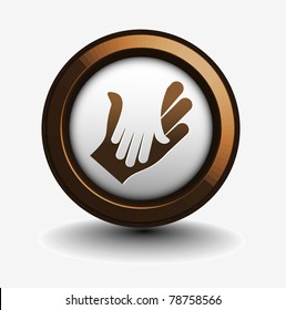 Vector Business  Icon Of Shaking Hands Design.