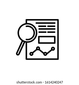 Vector business icon. Thin line icons. 