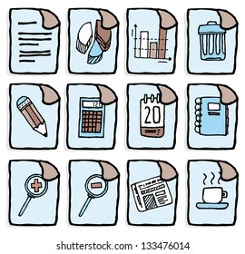 Vector business icons / Office applications