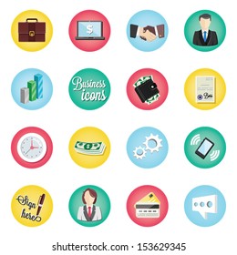 Conjunto de iconos de negocios de Vector