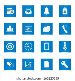Vector business icons set.
