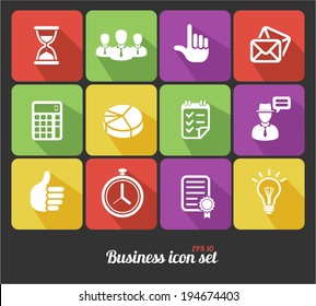 Vector Business icons set. 