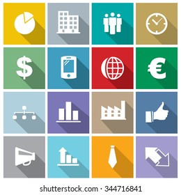 Vector business icons set.