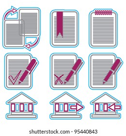 Vector business icons set 5. Vector Illustration