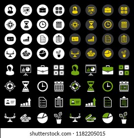 Vector Business Icons Set, Finance And Money Icons, Business Finance Symbol