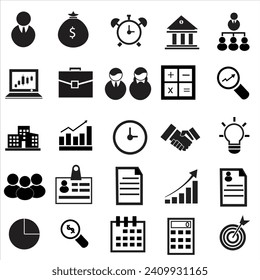 Vektorsymbol gesetzt, offizielle Corporate alle Business Icons gesetzt.