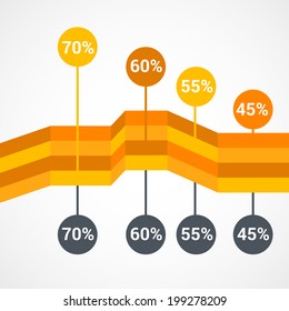 vector Business info graphic.