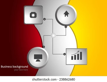 Vector business infographic background design