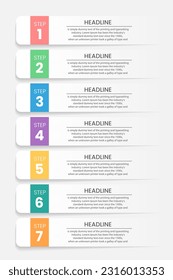 vector Business Infographic design template , Process timeline chart , number options