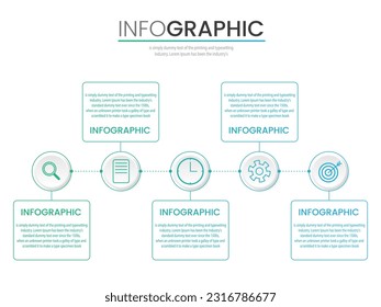 vector Business Infographic design template , Process timeline chart , number options