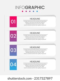vector Business Infographic design template , Process timeline chart , number options