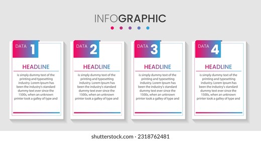 vector Business Infographic design template , Process timeline chart , number options