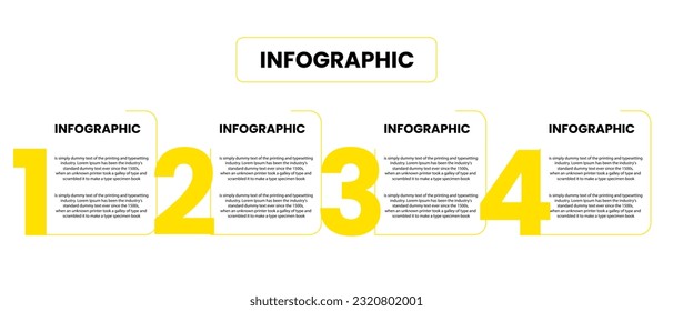 Vektorgrafik-Design-Vorlage für Geschäftsinformationen , Prozesszeitdiagramm , Nummernoptionen