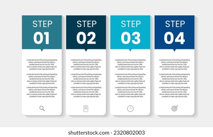 vector Business Infographic design template , Process timeline chart , number options
