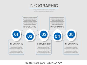 vector Business Infographic design template , Process timeline chart , number options