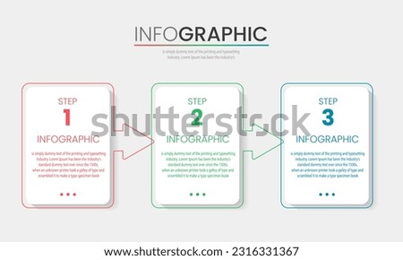 vector Business Infographic design template , Process timeline chart , number options