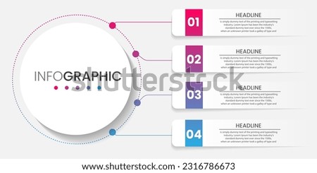 vector Business Infographic design template , Process timeline chart , number options