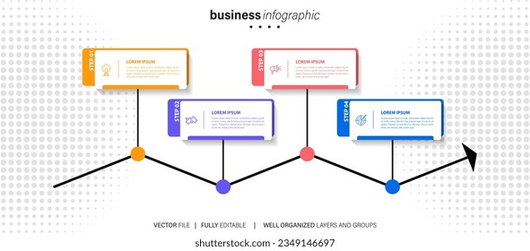 Vector business infographic element template
