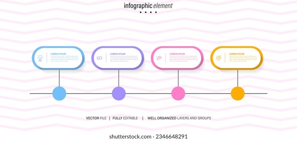 Vector of business infographic element templates