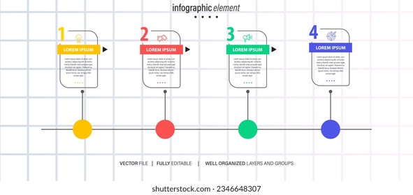 Vektorgrafik von Infografik-Elementvorlagen