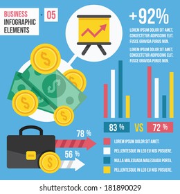 Vector Business Infographic Elements. 