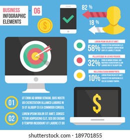 Vector Business Infographic Elements Set 06
