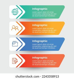 Vector business infographic. Professional steps infographic template