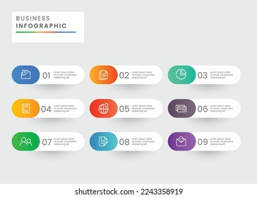Vector business infographic. Professional steps infographic template