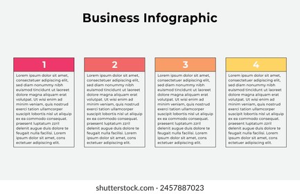 Vector Business Infographic For Slide Presentation