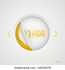 Vector business infographic template circle colordul design