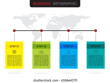 vector business infographic template design some Elements of this image furnished by NASA