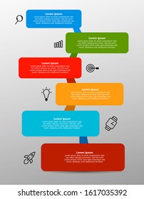Vector Business Infographic template with place for your text