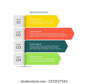 Vector business infographic visualization template