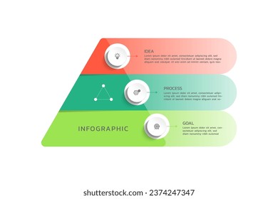 Vector business infographic visualization template
