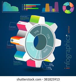 Vector Business Infographics. Can be used for workflow layout, web design, diagram, number options, step up options
