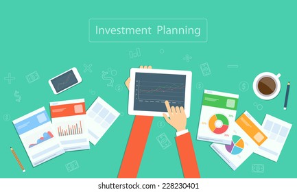 Vector Business Investment Planning On Device Technology