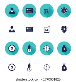 Vector business isolated silhouette icon set management and human resources set1. vector eps 10. Customer, support, teamwork, people, Job Interview, Career Path, Resume and more.