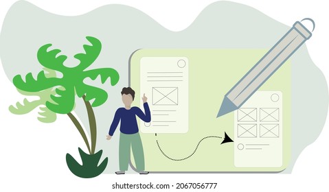 vector business job man work