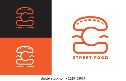 Vector business letter C logo design vector Template for colored letter C logo. letter C logo for street food