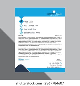 vector business letterhead design template