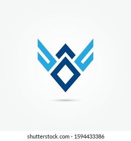 vector business logo concept illustration. abstract shapes. Design badge element. logo abstract vector designs. icon or symbol template
