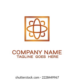 vector business logo design oval circle.