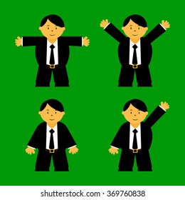 The vector of business man