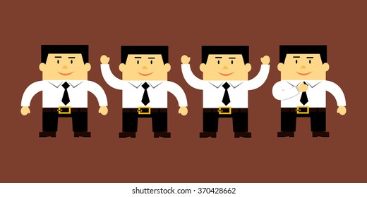 The vector of business man