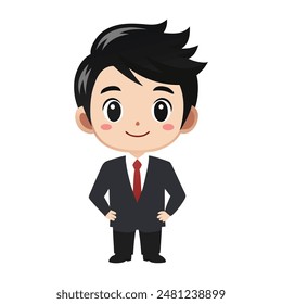 un hombre de negocios de Vector de diseño de dibujos animados