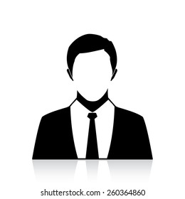 Vector business man. Vector illustration.
