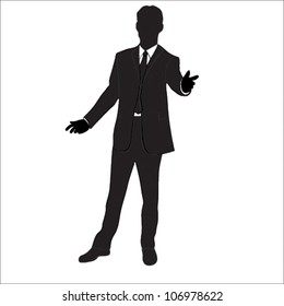 vector business man silhouette